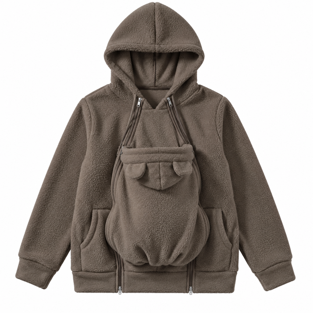 Le Cocon – Veste de portage 2 en 1 en polaire
