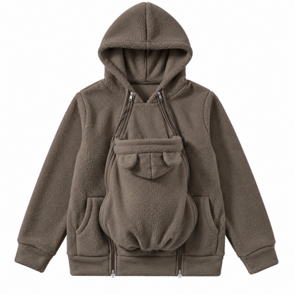 Le Cocon – Veste de portage 2 en 1 en polaire